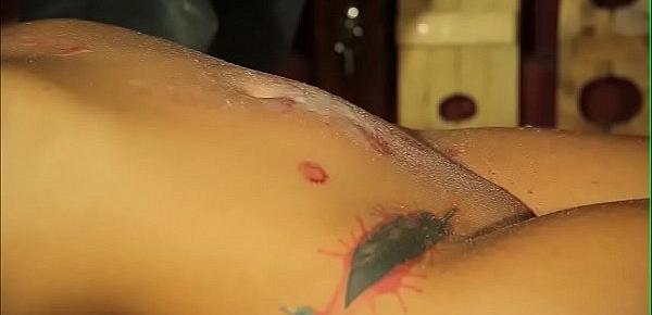  Luna tortured with hot wax part 1 and part 2